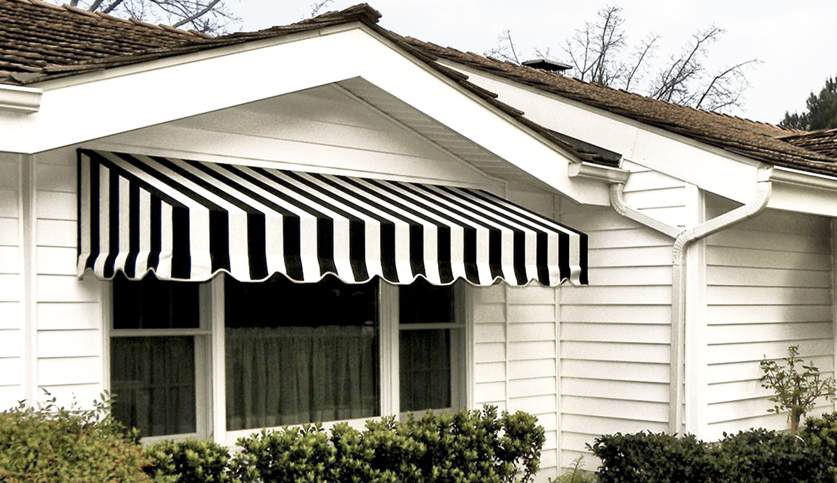 PVC striped awning