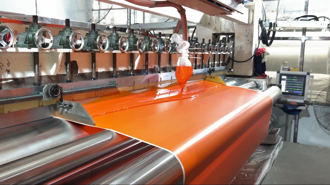 PVC Knife Coating Process