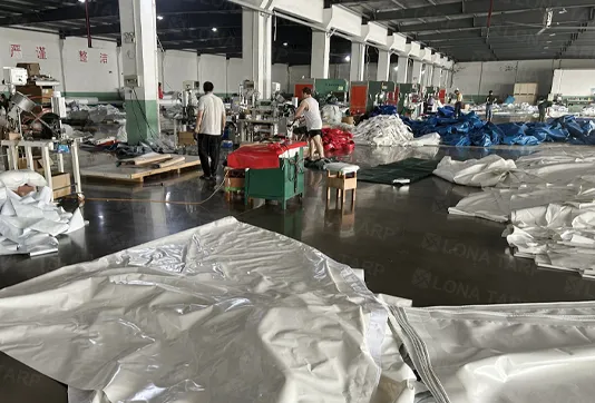 Polyvinyl Chloride tarpaulin processing