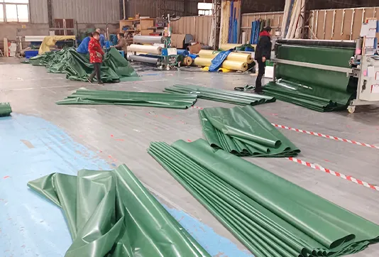 pvc tarpaulin processing