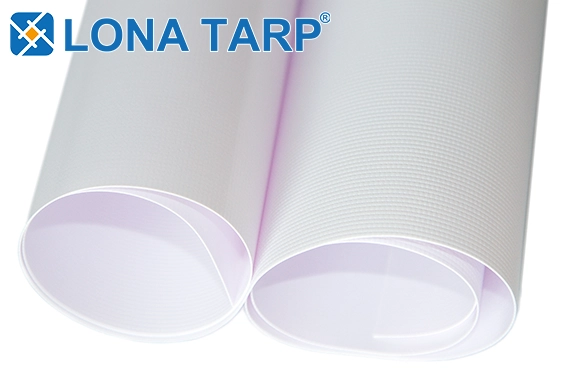 1000D18X18-550G white vinyl tarps
