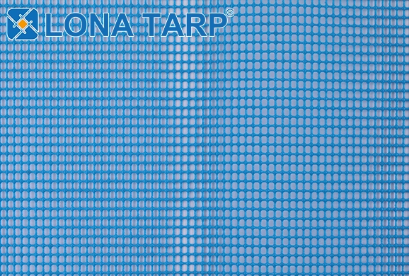 250G 150D 12×10 blue pvc mesh fabric