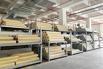 Finished PVC base fabric