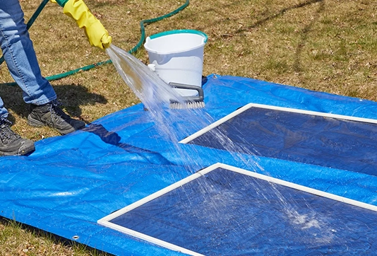 Cleaning Vinyl Polyester Tarps