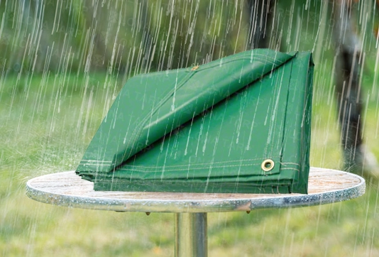 Green PVC waterproof cloth