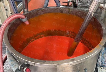 Orange PVC tarpaulin4