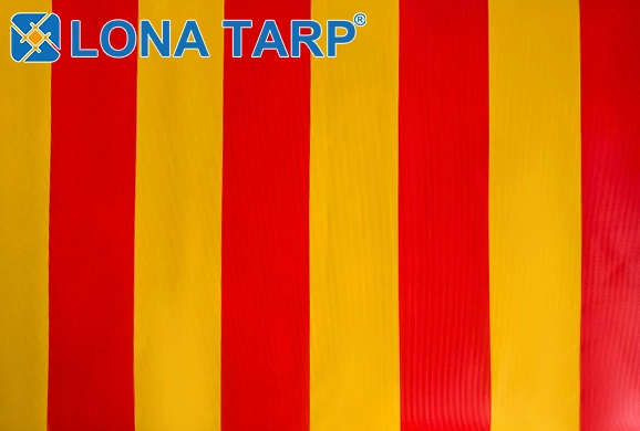 stripe pvc tarpaulin