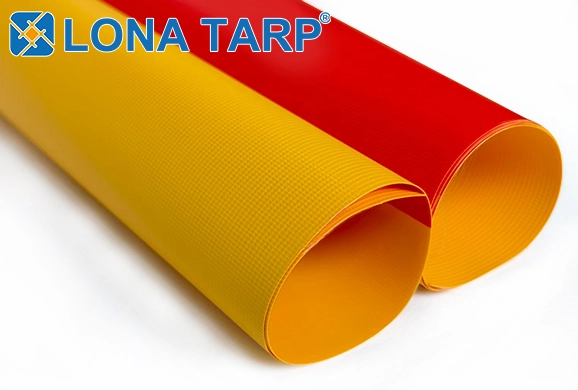 striped pvc tarpaulin