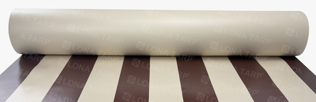 PVC striped tarpaulin