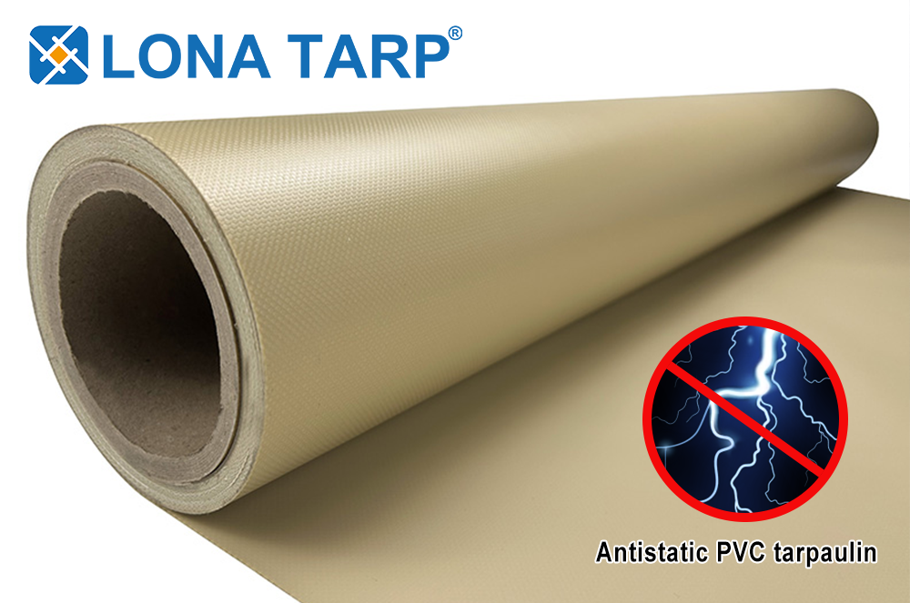 Antistatic PVC tarpaulin