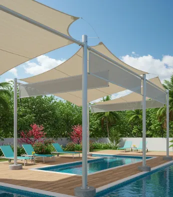 Popular Tensile Structures for Pools and Outdoor Spaces