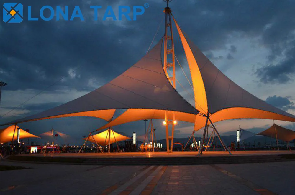 Tensile Canopy Structure for Modern Outdoor Spaces