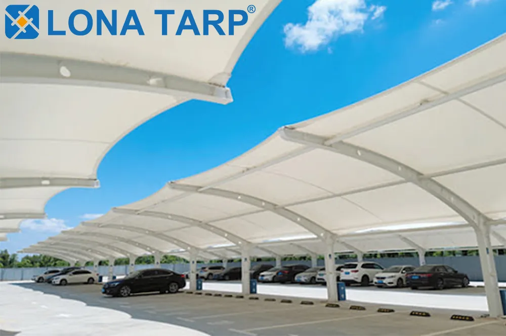 Tensile Parking Shed for Commercial Parking Areas-
